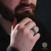 Kelime-i Tevhid İşlemeli Çift Alyans