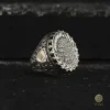 İsimli Dualı Oval Gümüş Yüzük