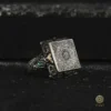 Dualı Kare Gümüş Yüzük