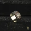 Gravürlü Monogram Harfli Gümüş Yüzük