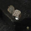 Selçuklu Kartalı Kapaklı Gümüş Yüzük