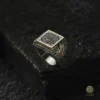 BEYZAT 2025 NISAN23659 copy Kapaklı Kufi Gümüş Yüzük