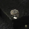 Ay Yıldızlı Kapaklı Gümüş Yüzük