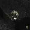 Gravürlü Harfli Gümüş Yüzük