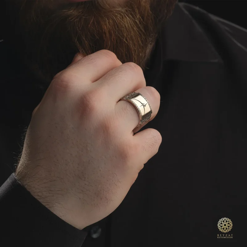 BEYZAT 2025 NISAN24235 copy Desenli Hiç Gümüş Yüzük