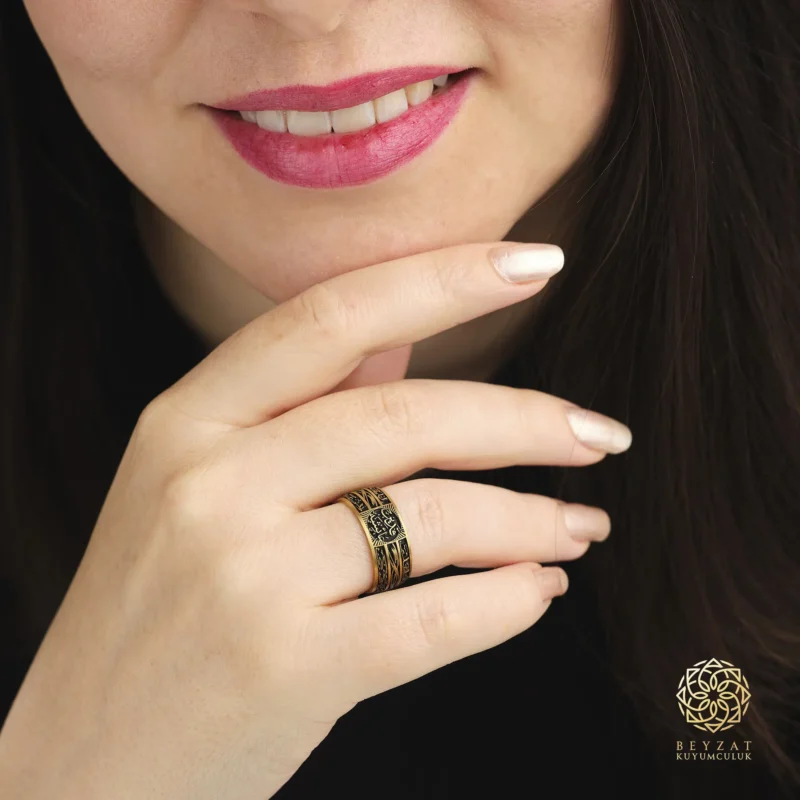 Dualı Bay Bayan Gümüş Alyans