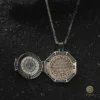 BEYZAT 2025 NISAN23593 copy Kapaklı Dualı Gümüş Madalyon Kolye