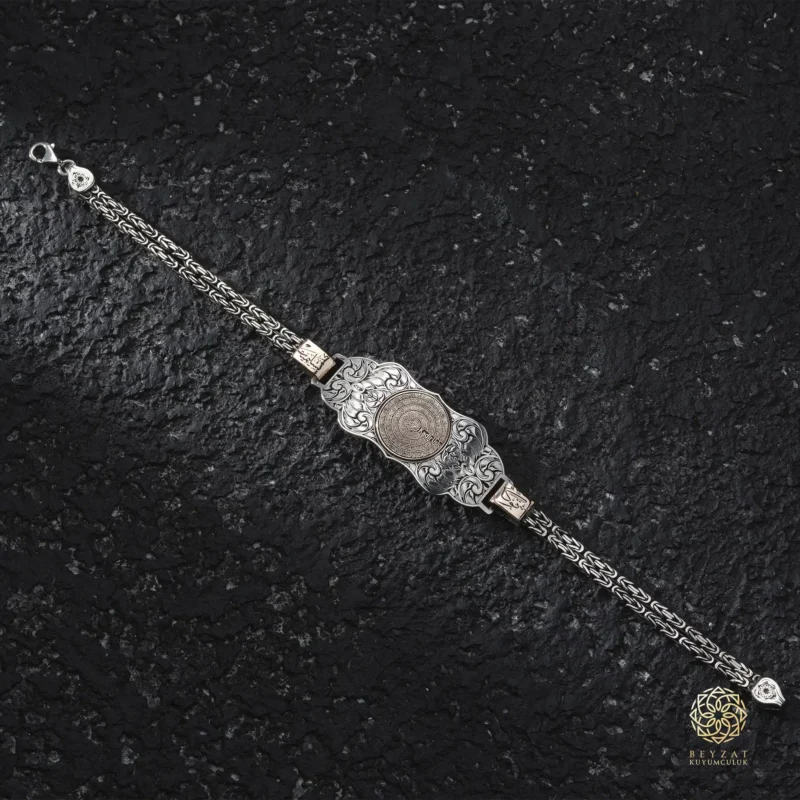 BEYZAT 2025 NISAN23832 copy Dualı ve İsimli Gümüş Bileklik