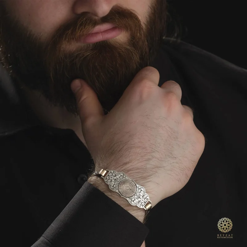 BEYZAT 2025 NISAN24351 copy Dualı ve İsimli Gümüş Bileklik