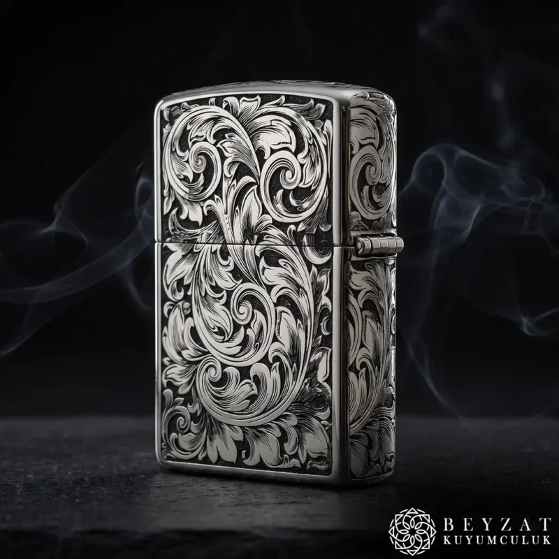 1 Gravür İşlemeli Benzinli Premium Tasarım Çakmak