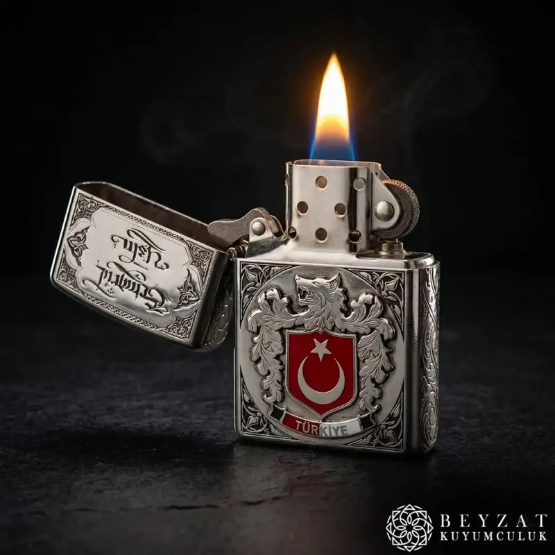 3 Bizim Çocuklar İsimli Benzinli Premium Tasarım Çakmak