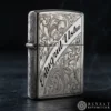 1 İsimli Gravürlü Özel İşleme Metal Çakmak Modeli