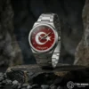 ottoman-29666-4-32 Ay Yıldızlı ve İsimli Gümüş Kadranlı Kol Saati