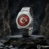 ottoman-30826-3-16 Ay Yıldız İsimli Gümüş Kadranlı Kol Saati