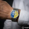 ottoman-30937-3-45 Sarı Lacivert Gümüş Kadranlı Kol Saati