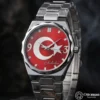 ottoman-31088-1-30 Fosforlu Ay Yıldızlı Gümüş Kadranlı Kol Saati