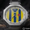 ottoman-31679-5-1 Sarı Kanarya Gümüş Kadranlı İsimli Kol Saati