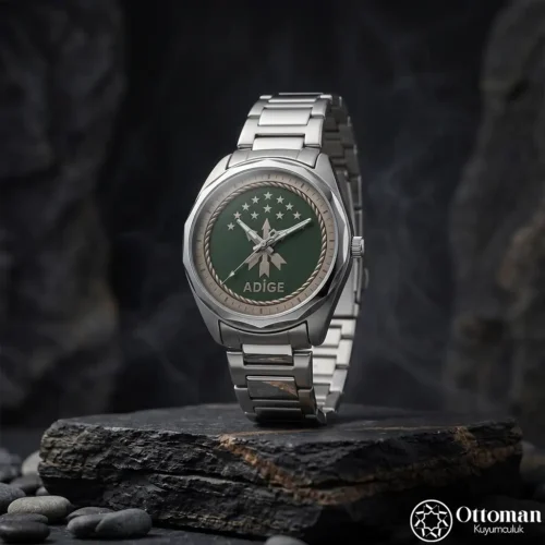 ottoman-32139-2-51 Çerkes Adige Gümüş Kadranlı Kol Saati