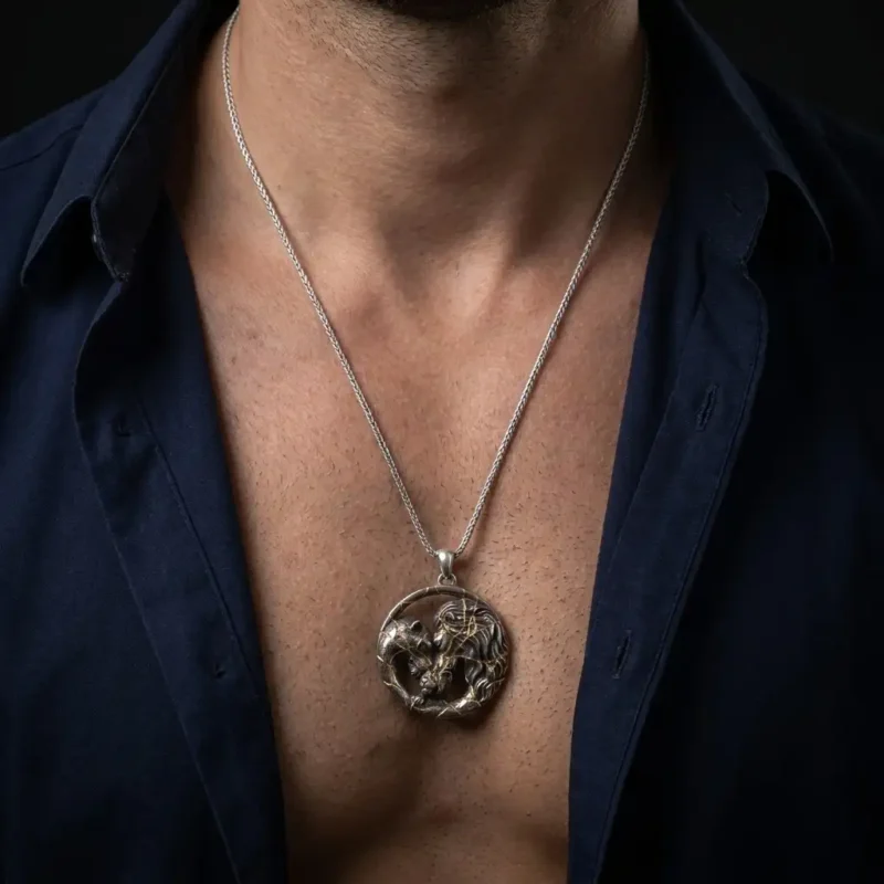 1abeyzat (1) Aslan Ailesi Kintsugi Gümüş Kolye Modeli